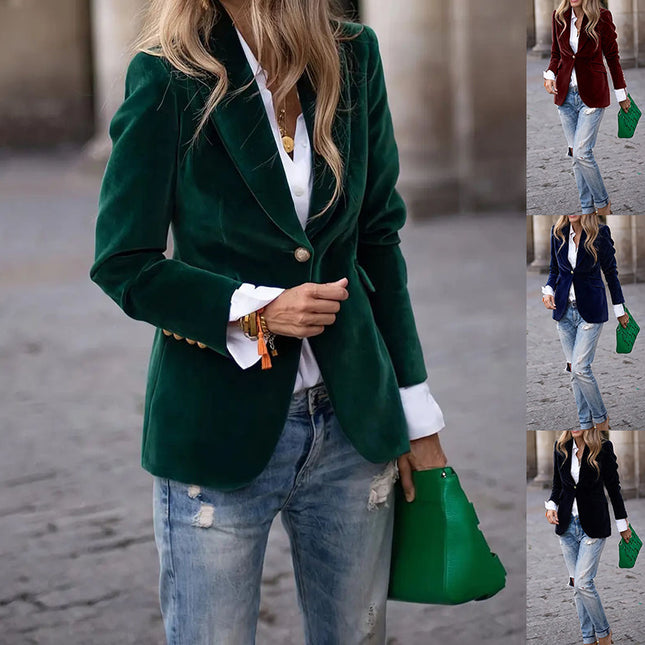 Fløyelsblazer – Elegant selvtillit i hver minste detalj